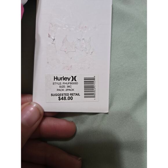 Hurley 36C women's two pack wireless bras new with tags - Picture 5 of 9